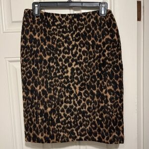 Talbot’s leopard print pencil skirt